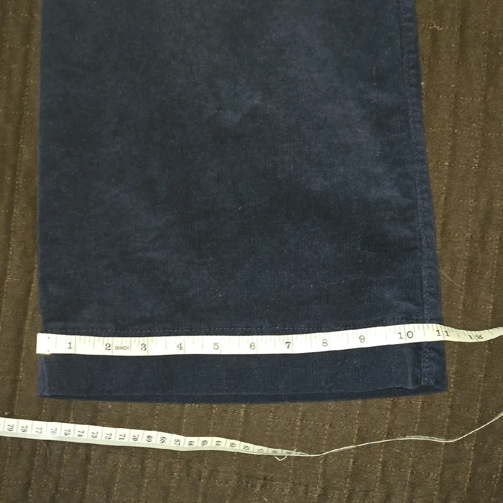 LOFT 2 Pairs: BROWN & NAVY  Palmer Wide Leg Corduroy Pants Both Are Size 6 - Picture 5 of 9